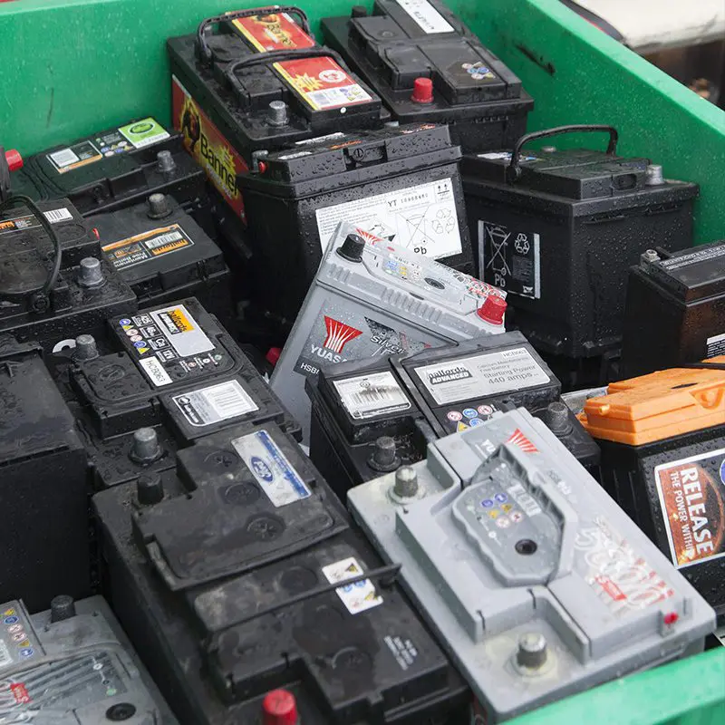 Gebruikte batterijen